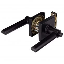 Harney Hardware Door Lever Set Bed / Bath / Privacy Function Contemporary Style Harper Collection Residential Door Locks