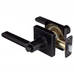 Harney Hardware Door Lever Set Bed / Bath / Privacy Function Contemporary Style Harper Collection Residential Door Locks