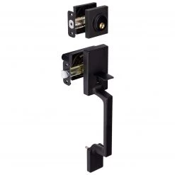 Harney Hardware Residential Door Locks Front Door Handleset With Interior Reversible Lever Contemporary Style Harper Collection