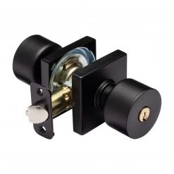 Harney Hardware Door Knob Set Keyed / Entry Function Contemporary Style Oaklyn Collection Residential Door Locks