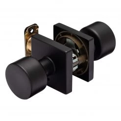Harney Hardware Door Knob Set Bed / Bath / Privacy Function Contemporary Style Oaklyn Collection