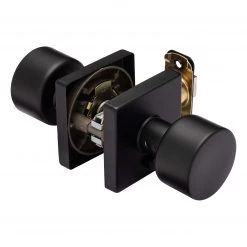 Harney Hardware Door Knob Set Bed / Bath / Privacy Function Contemporary Style Oaklyn Collection