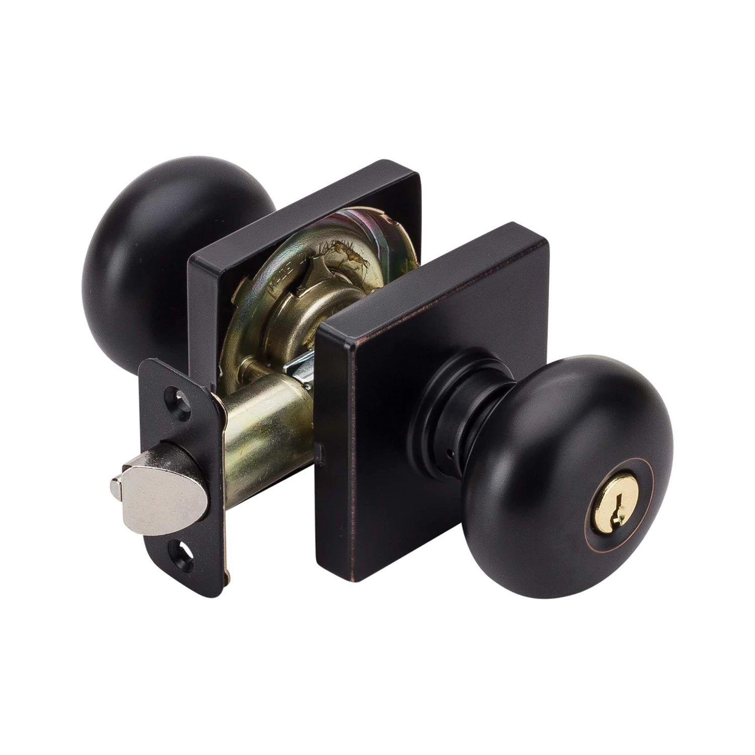 Harney Hardware Residential Door Locks Door Knob Set Keyed / Entry Function Contemporary Style Kendall Collection 1 Harney Hardware Residential Door Locks Door Knob Set Keyed / Entry Function Contemporary Style Kendall Collection