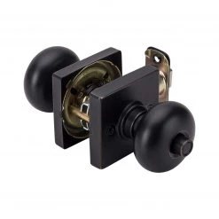 Harney Hardware Door Knob Set Bed / Bath / Privacy Function Contemporary Style Kendall Collection