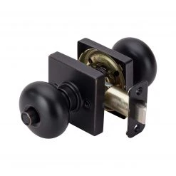 Harney Hardware Door Knob Set Bed / Bath / Privacy Function Contemporary Style Kendall Collection