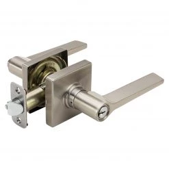 Harney Hardware Door Lever Set Keyed / Entry Function Contemporary Style Palm Collection Residential Door Locks