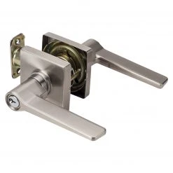 Harney Hardware Door Lever Set Keyed / Entry Function Contemporary Style Palm Collection Residential Door Locks