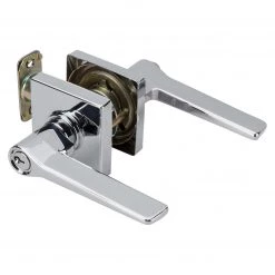 Harney Hardware Residential Door Locks Door Lever Set Keyed / Entry Function Contemporary Style Palm Collection