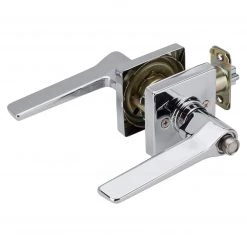 Harney Hardware Residential Door Locks Door Lever Set Keyed / Entry Function Contemporary Style Palm Collection