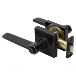 Harney Hardware Residential Door Locks Door Lever Set Bed / Bath / Privacy Function Contemporary Style Palm Collection
