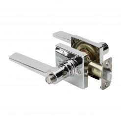 Harney Hardware Door Lever Set Bed / Bath / Privacy Function Contemporary Style Palm Collection