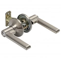 Harney Hardware Door Lever Set Keyed / Entry Function Contemporary Style Fallon Collection Residential Door Locks