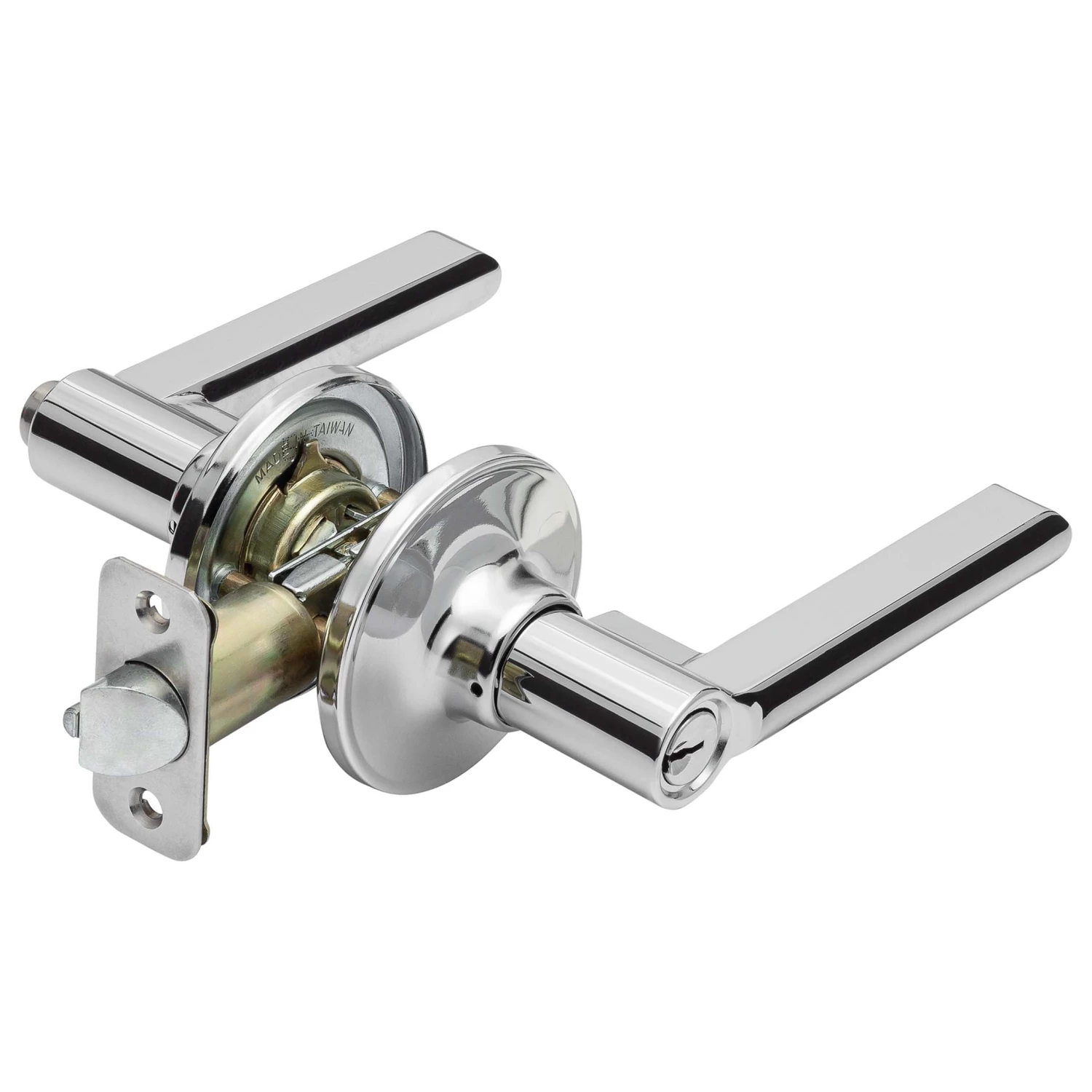 Harney Hardware Door Lever Set Keyed / Entry Function Contemporary Style Fallon Collection 1 Harney Hardware Door Lever Set Keyed / Entry Function Contemporary Style Fallon Collection