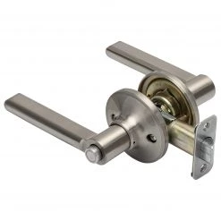 Harney Hardware Residential Door Locks Door Lever Set Bed / Bath / Privacy Function Contemporary Style Fallon Collection