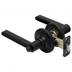 Harney Hardware Door Lever Set Bed / Bath / Privacy Function Contemporary Style Fallon Collection Residential Door Locks