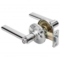 Harney Hardware Door Lever Set Bed / Bath / Privacy Function Contemporary Style Fallon Collection