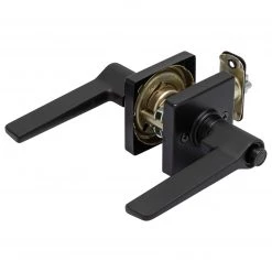 Harney Hardware Door Lever Set Keyed / Entry Function Contemporary Style Palm Collection Residential Door Locks