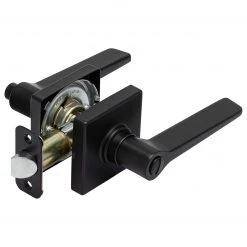 Harney Hardware Residential Door Locks Door Lever Set Bed / Bath / Privacy Function Contemporary Style Palm Collection