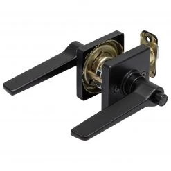 Harney Hardware Residential Door Locks Door Lever Set Bed / Bath / Privacy Function Contemporary Style Palm Collection