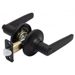 Harney Hardware Residential Door Locks Door Lever Set Bed / Bath / Privacy Function Electra Collection