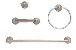 Harney Hardware Bathroom Hardware Sets Alexandria Satin Nickel Bathroom Hardware Set
