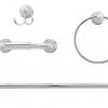 Harney Hardware Austin Chrome Bathroom Hardware Set