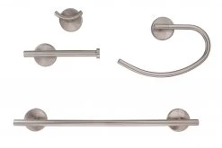 Harney Hardware Boca Grande Satin Nickel Bathroom Hardware Set Bathroom Hardware Sets