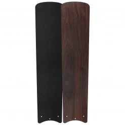 Harney Hardware Ceiling Fans And Lighting Ceiling Fan With LED Light Kit 52 In.3 Blades, Black / Dark Walnut, Contemporary Style