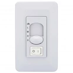 Harney Hardware Ceiling Fan Wall Control Switch, On / Off, Light Dimmer And Fan Speed Control Ceiling Fans And Lighting