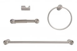 Harney Hardware Clearwater Satin Nickel Bathroom Hardware Set