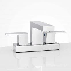 Harney Hardware Center Set Contemporary / Modern Bathroom Sink Faucet, 4 In. Wide