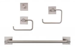 Harney Hardware Bathroom Hardware Sets Daytona Satin Nickel Bathroom Hardware Set