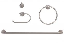 Harney Hardware Bathroom Hardware Sets Duval Satin Nickel Bathroom Hardware Set