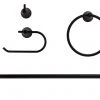 Harney Hardware Duval Matte Black Bathroom Hardware Set Bathroom Hardware Sets
