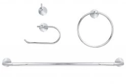 Harney Hardware Duval Chrome Bathroom Hardware Set Bathroom Hardware Sets