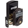 Harney Hardware Electronic Keyless Deadbolt, Arch Top Escutcheon Residential Door Locks