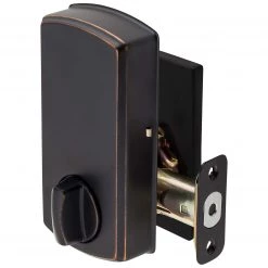 Harney Hardware Electronic Keyless Deadbolt, Square Escutcheon Residential Door Locks