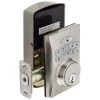 Harney Hardware Electronic Keyless Deadbolt, Square Escutcheon Residential Door Locks