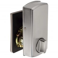 Harney Hardware Electronic Keyless Deadbolt, Square Escutcheon Residential Door Locks
