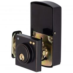 Harney Hardware Bluetooth Electronic Keyless Deadbolt, Square Escutcheon