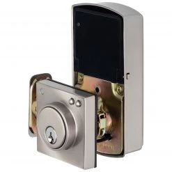 Harney Hardware Residential Door Locks Bluetooth Electronic Keyless Deadbolt, Square Escutcheon