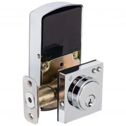 Harney Hardware Bluetooth Electronic Keyless Deadbolt, Square Escutcheon Residential Door Locks