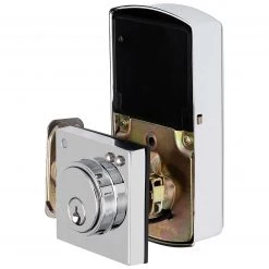 Harney Hardware Bluetooth Electronic Keyless Deadbolt, Square Escutcheon Residential Door Locks