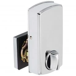Harney Hardware Bluetooth Electronic Keyless Deadbolt, Square Escutcheon Residential Door Locks