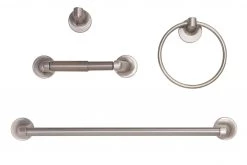 Harney Hardware Harbor Isle Satin Nickel Bathroom Hardware Set
