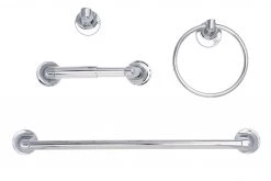 Harney Hardware Harbor Isle Chrome Bathroom Hardware Set Bathroom Hardware Sets
