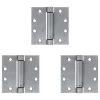 Harney Hardware Commercial Door Spring Hinges, UL Fire Rated, 4 1/2 In. X 4 1/2 In., 3 Pack