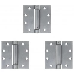 Harney Hardware Commercial Door Spring Hinges, UL Fire Rated, 4 1/2 In. X 4 1/2 In., 3 Pack