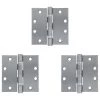 Harney Hardware Commercial Door Hinges, Ball Bearing, NRP, 4 1/2 In. X 4 1/2 In., 3 Pack Commercial Door Hardware