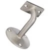 Harney Hardware Handrail Bracket, Heavy Duty, Round Wall Mounting Escutcheon, Three Wall Mounting Screws